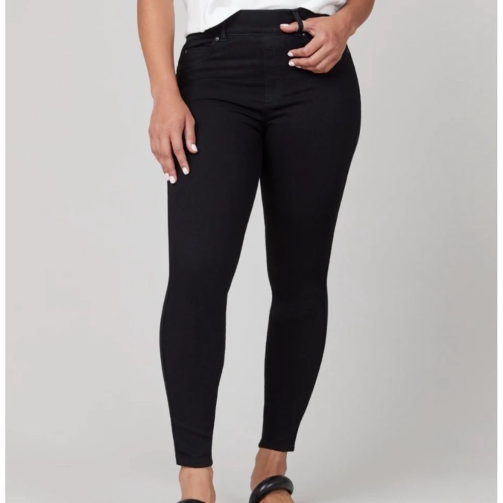 Spanx Ankle Skinny Jean Jeggings Black 20278R Size Small